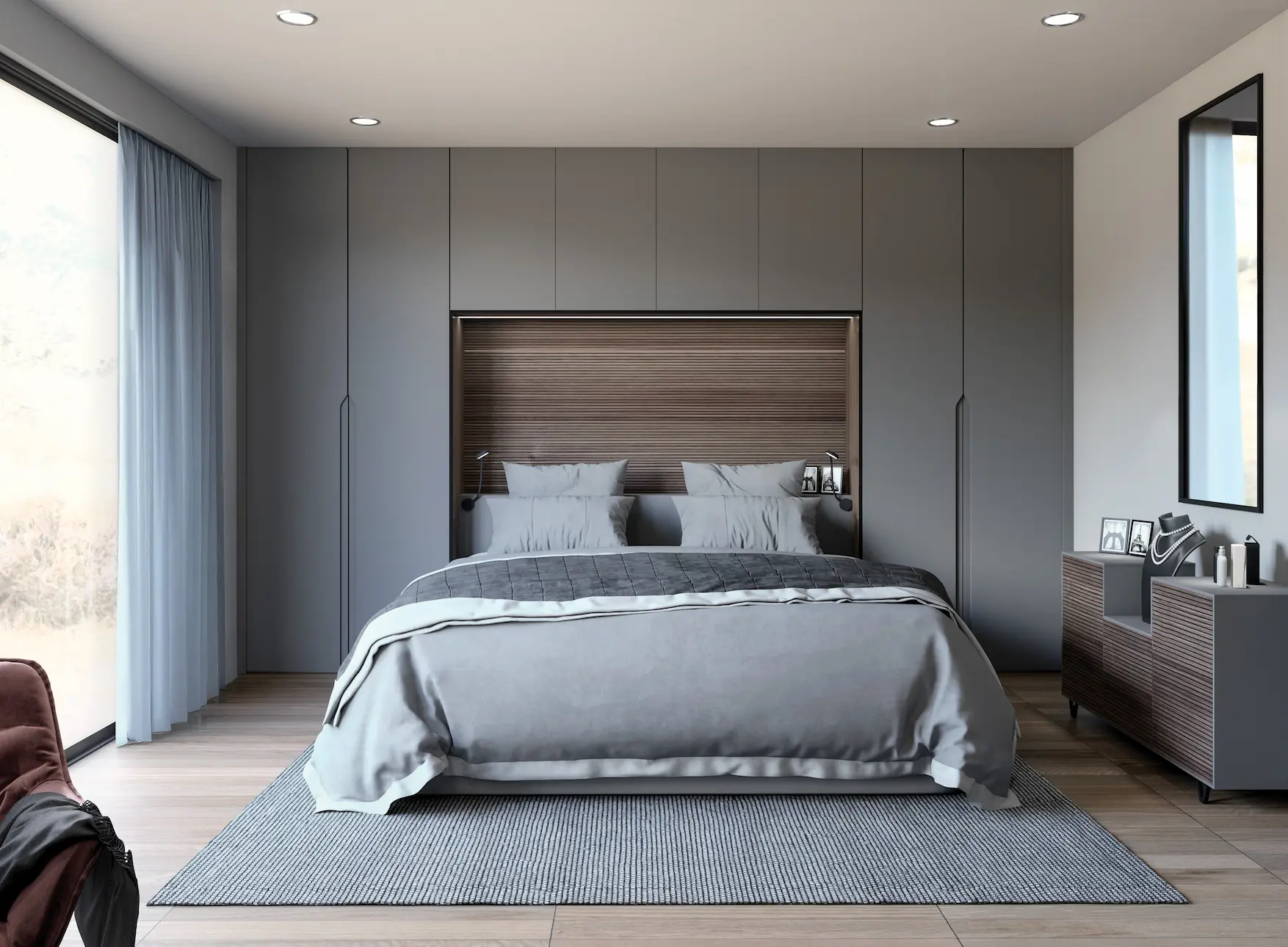 Chambre et dressing sur-mesure EVOA, Côte d'Opale, près de Montreuil-sur-Mer